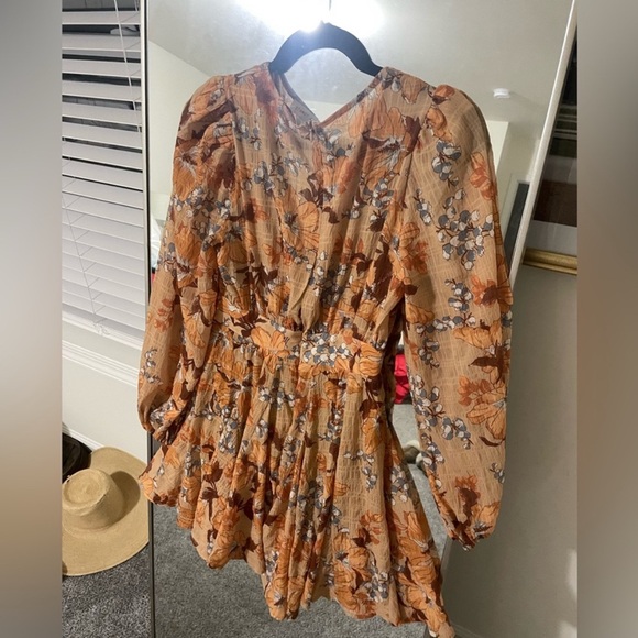 Thanksgiving/Autumnal mini long sleeve dress - Picture 5 of 7